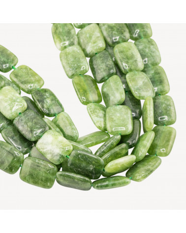 Giada Rettangolo Piatto Liscio 13x18mm Verde Peridot-GIADA | Worldofjewel.com