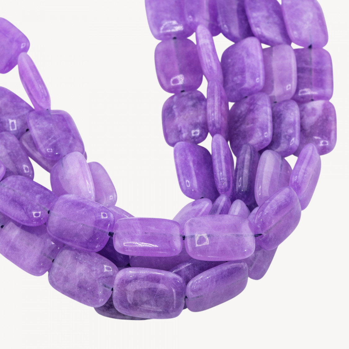 Giada Rettangolo Piatto Liscio 13x18mm Viola-GIADA | Worldofjewel.com