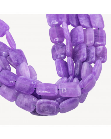 Giada Rettangolo Piatto Liscio 13x18mm Viola-GIADA | Worldofjewel.com