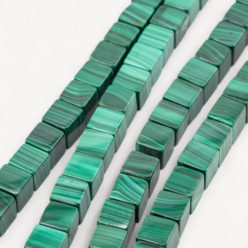 Malachite Smooth Cube 10mm