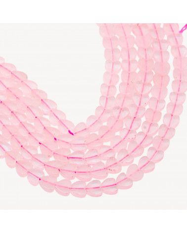 Quarzo Rosa Cuore Piatto Liscio 6mm-QUARTZ ROSE | Worldofjewel.com