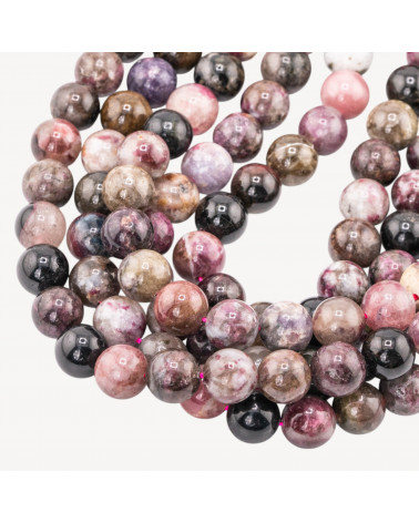 Tormalina Flower Tondo Liscio 10mm-MEHRFARBIGER TURMALIN | Worldofjewel.com