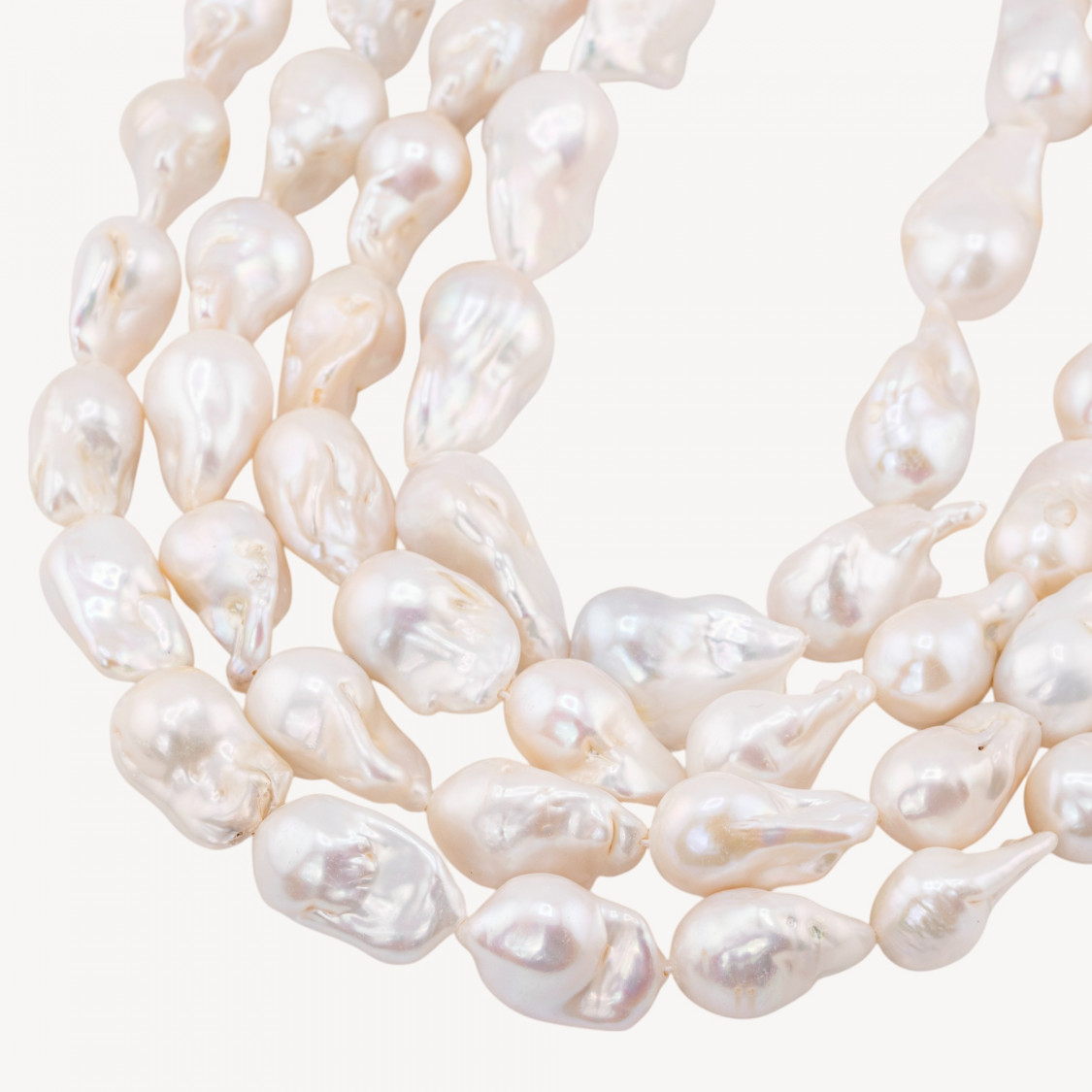 Natural Baroque River Pearls TBG White 70-80g for DIY Jewelry Creations-PREMIUM LINE BAROQUE RIVER PEARLS | Worldofjewel.com