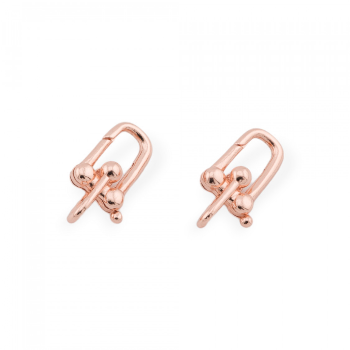 Chiusura Di Argento 925 Gancio A Scatto 11x20mm 2pz Oro Rosa-CHIUSURE IN ARGENTO 925 FAI DA TE | Worldofjewel.com