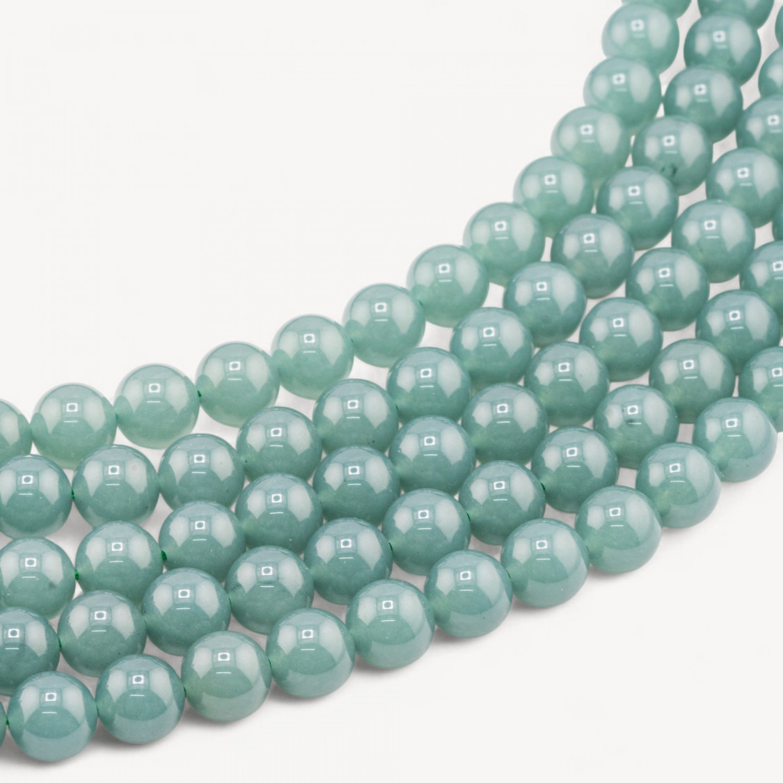 Avventurina Verde Nobile Tondo Liscio 10mm-GREEN ADVENTURINE | Worldofjewel.com