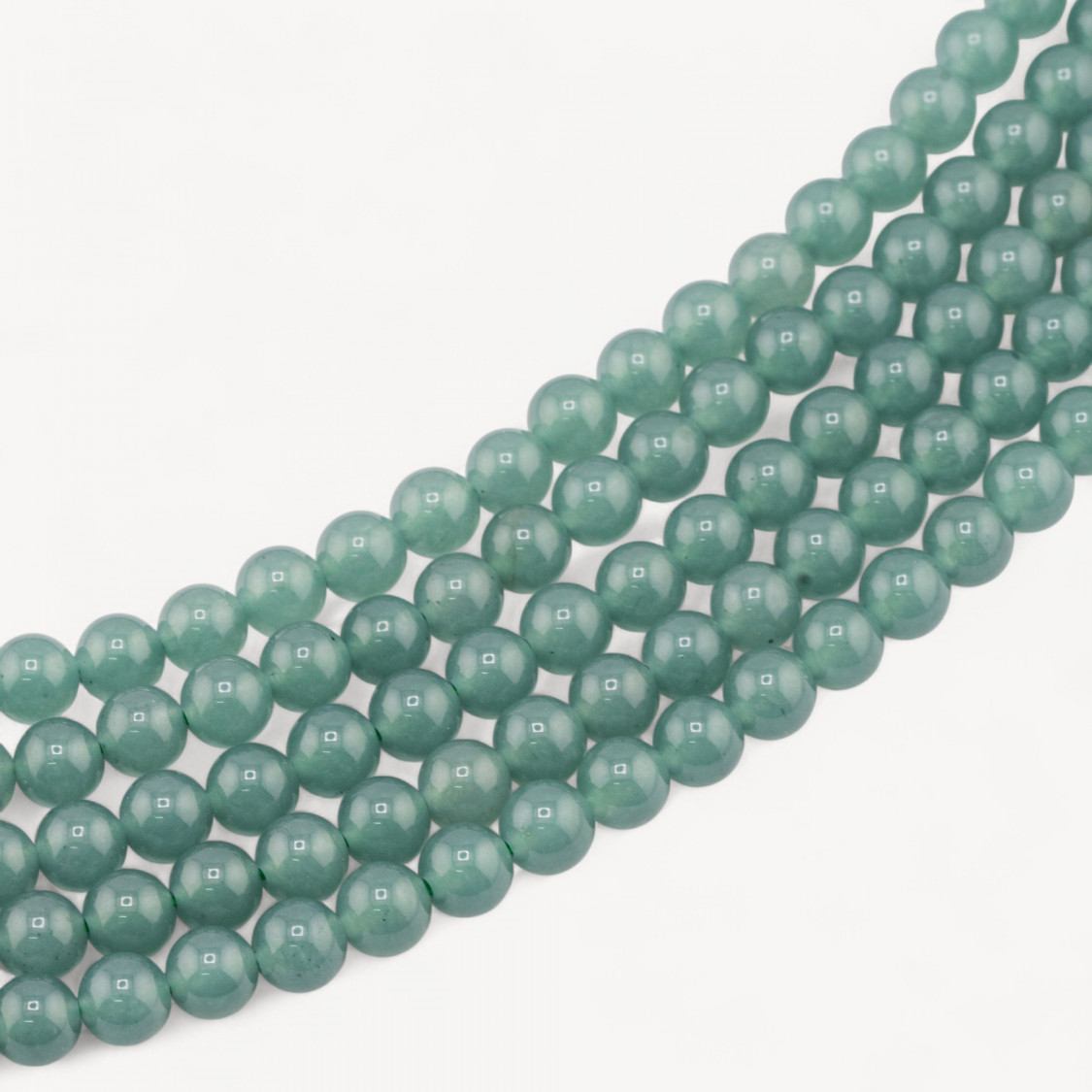 Avventurina Verde Nobile Tondo Liscio 6mm-GREEN ADVENTURINE | Worldofjewel.com