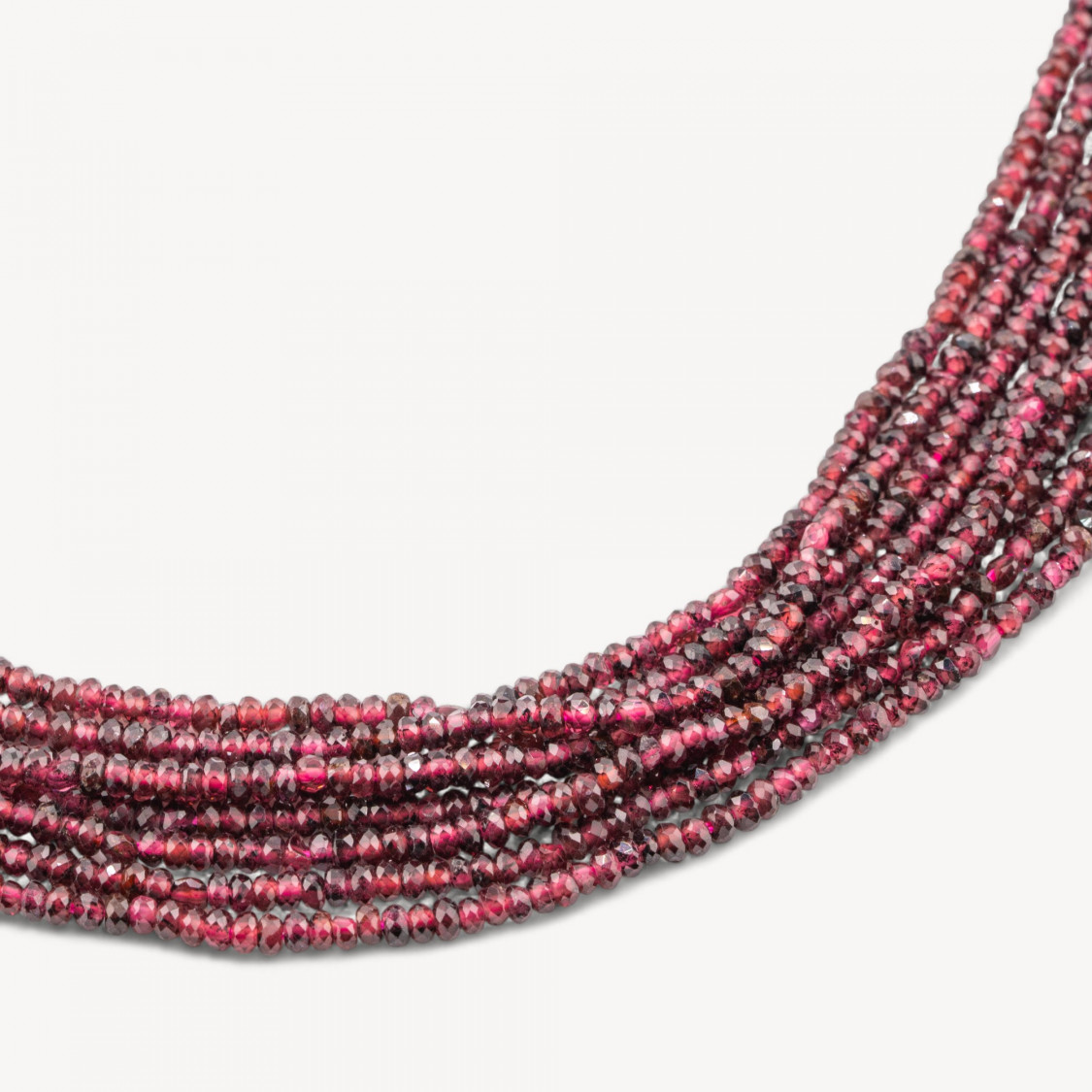 Granato Perlina Rondella Sfaccettata Diamond Cut 2,5x1,5mm-ΛΥΧΝΙΤΗΣ | Worldofjewel.com