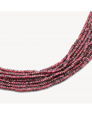 Granato Perlina Rondella Sfaccettata Diamond Cut 2,5x1,5mm-ΛΥΧΝΙΤΗΣ | Worldofjewel.com