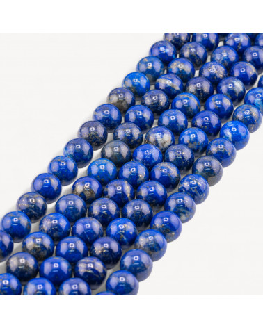 Lapislazzuli Blu Naturale prima scelta Tondo Liscio 8mm-VERSTÄRKTER BLAUER LAPISLAZZULI | Worldofjewel.com