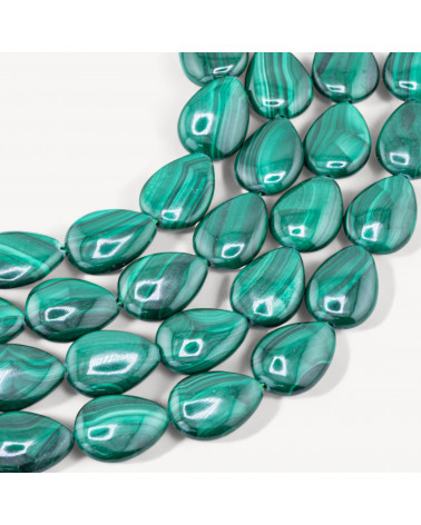 Malachite Goccia Piatta 12x16mm-MALACHITE | Worldofjewel.com