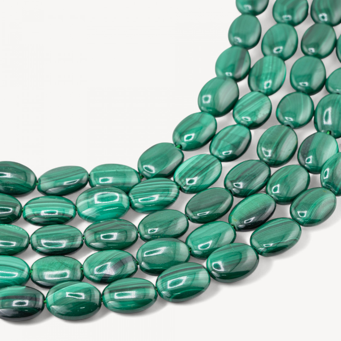 Malachite Ovale Piatto 10x14mm-MALACHITE | Worldofjewel.com
