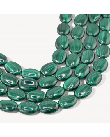 Malachite Ovale Piatto 13x18mm-MALACHITE | Worldofjewel.com
