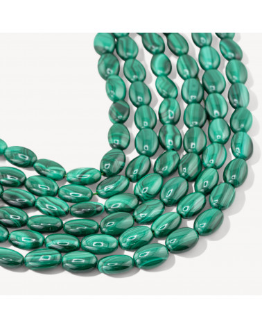 Malachite Ovale Piatto 8x12mm-MALACHITE | Worldofjewel.com