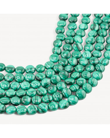 Malachite Tondo Piatto 8mm Spessore 5mm-MALACHITE | Worldofjewel.com