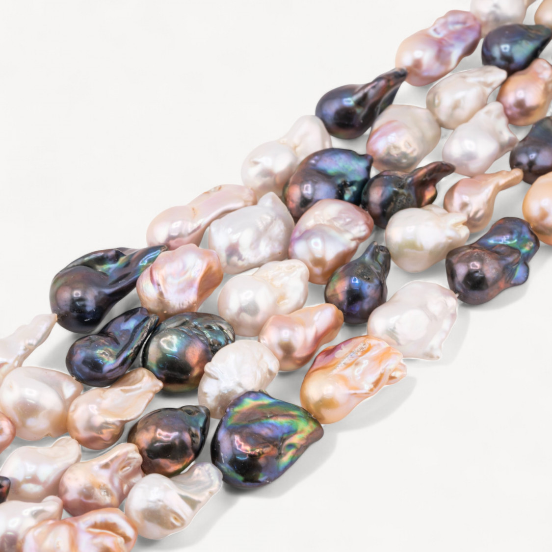 Perle Di Fiume Barocche Naturali TBG Multicolor 100-110gr per Creazioni Gioielli DIY-PERLE DI FIUME BAROCCHE LINEA PREMIUM | Worldofjewel.com
