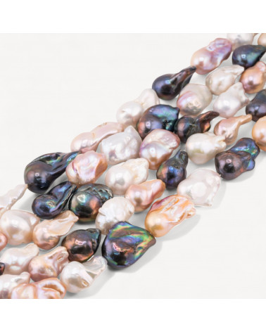 Perle Di Fiume Barocche Naturali TBG Multicolor 100-110gr per Creazioni Gioielli DIY-PERLE DI FIUME BAROCCHE LINEA PREMIUM | Worldofjewel.com