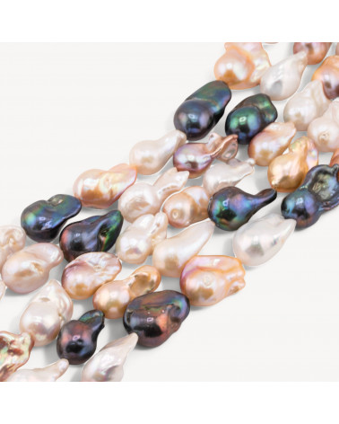Perle Di Fiume Barocche Naturali TBG Multicolor 80-90gr per Creazioni Gioielli DIY-PERLE DI FIUME BAROCCHE LINEA PREMIUM | Worldofjewel.com
