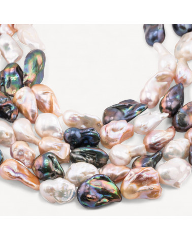 Perle Di Fiume Barocche Naturali TBG Multicolor 90-100gr per Creazioni Gioielli DIY-PERLE DI FIUME BAROCCHE LINEA PREMIUM | Worldofjewel.com
