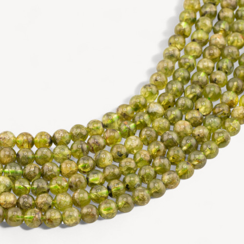 Peridot-Perle, glatt, rund, 5,5 mm