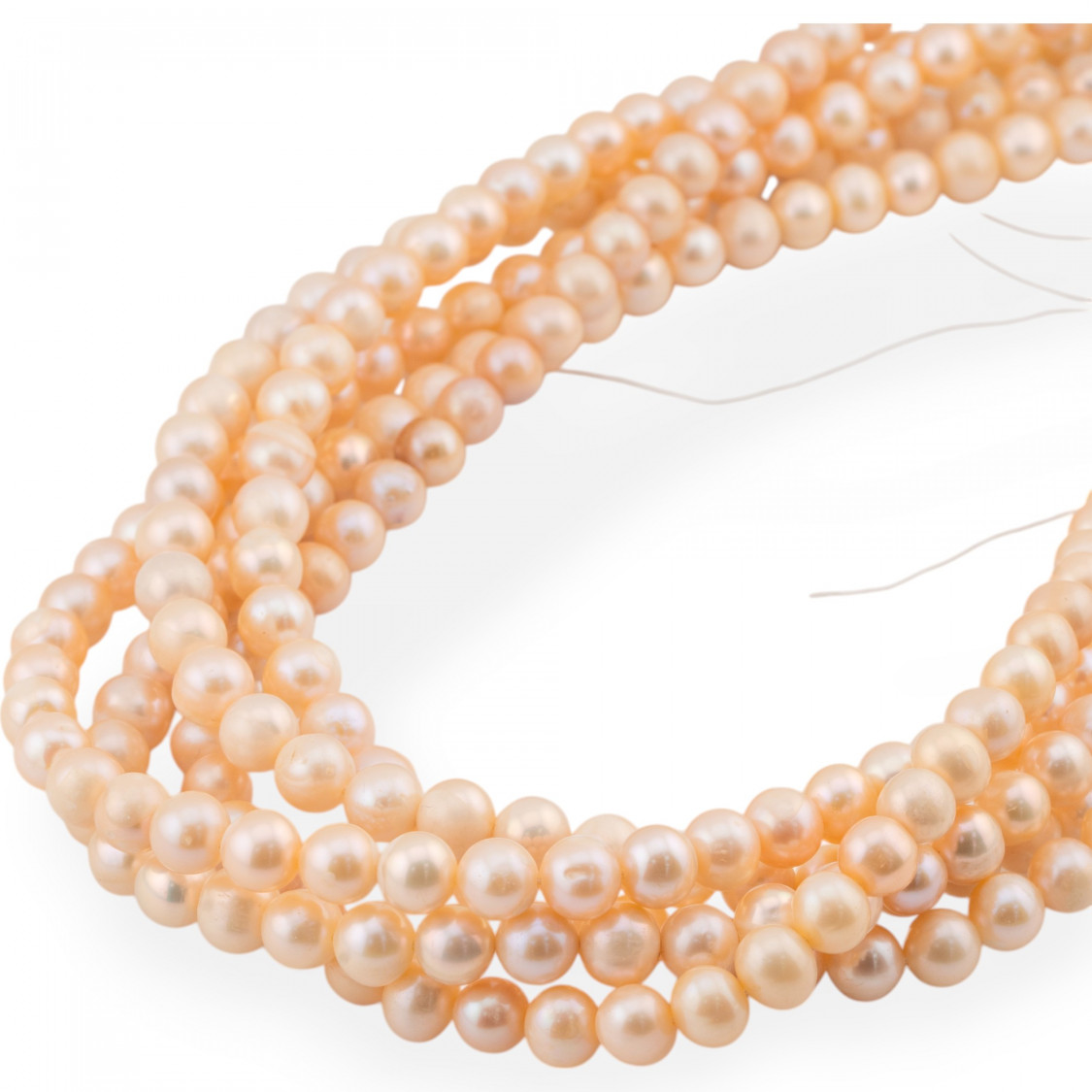 Perle di Fiume Tonde 7,0-7,5mm A+ Rosa-PERLE DI ACQUA DOLCE 6-10MM PERLE NATURALI | Worldofjewel.com