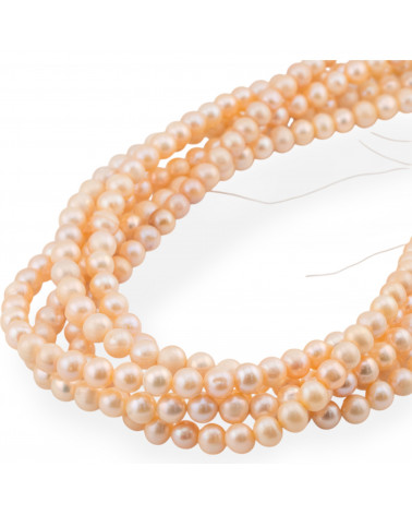 Perle di Fiume Tondo 7,0-7,5mm A+ Rosa-ΣΤΡΟΓΓΥΛΑ ΚΑΙ ΗΜΙΣΤΡΟΓΓΥΛΑ ΜΑΡΓΑΡΙΤΑΡΙΑ ΠΟΤΑΜΟΥ | Worldofjewel.com