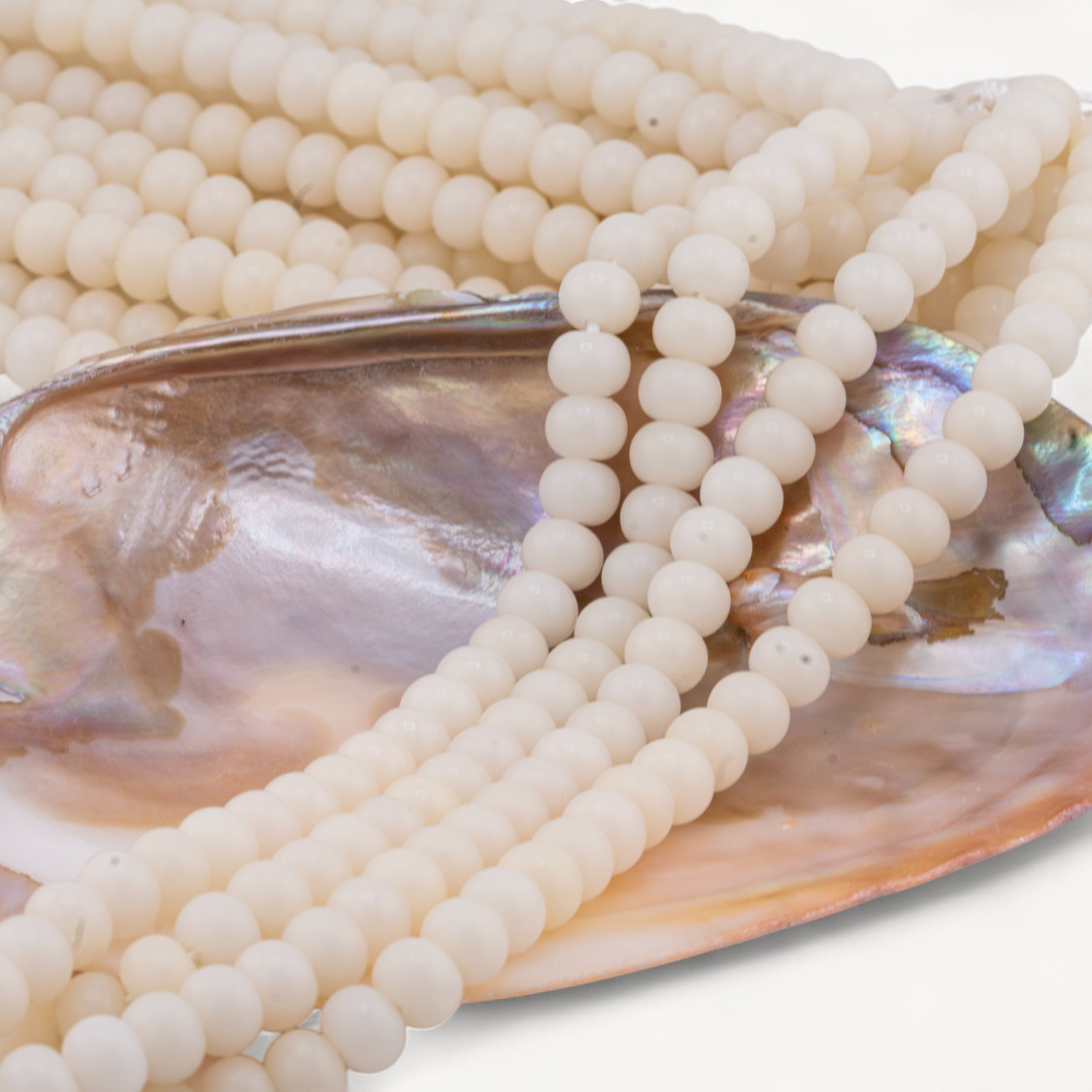 Rondelles lisses Bodhi Root 8x6mm-CRISTAL DE ROCHE | Worldofjewel.com