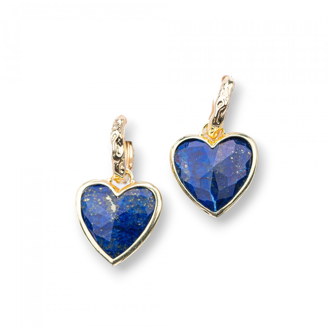 Orecchini Perno Chiuso Di Bronzo Con E Pietre Bordate Oro-ORECCHINI HOT PICKS | Worldofjewel.com