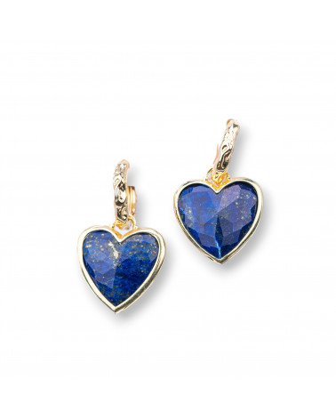 Orecchini Perno Chiuso Di Bronzo Con E Pietre Bordate Oro-ORECCHINI HOT PICKS | Worldofjewel.com