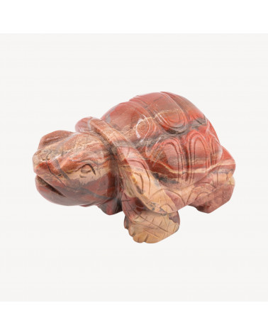 Soprammobile Tartaruga Di Pietra Dura 5'' Lunghezza 16cm Circa MOD.1-SCULPTURES ET ORNEMENTS SCULPTÉS À LA MAIN EN PIERRES DURES | Worldofjewel.com