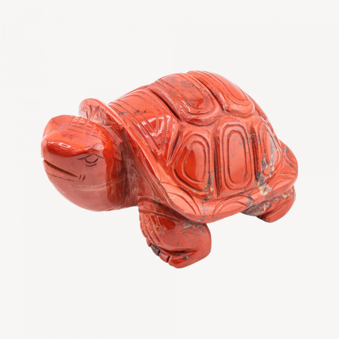 Soprammobile Tartaruga Di Pietra Dura 5'' Lunghezza 16cm Circa MOD.2-SCULPTURES ET ORNEMENTS SCULPTÉS À LA MAIN EN PIERRES DURES | Worldofjewel.com