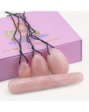 Confezione Minerali Ovetti di Quarzo Rosa-SCULTURE E SOPRAMMOBILI IN PIETRE DURE INCISE A MANO | Worldofjewel.com