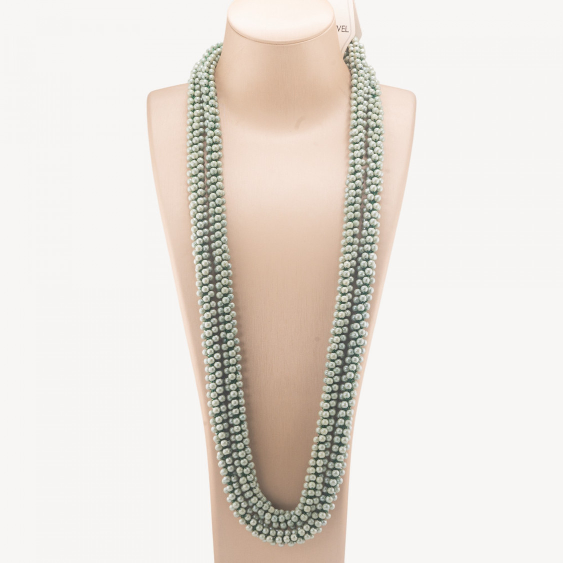 Collar de cristal esférico entrelazado transparente de 170 cm-COLLARES DE JOYERÍA | Worldofjewel.com