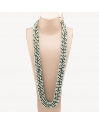 Collana Di Cristalli Sfere Intrecciate 170cm Chiaro-COLLANE BIJOUX | Worldofjewel.com