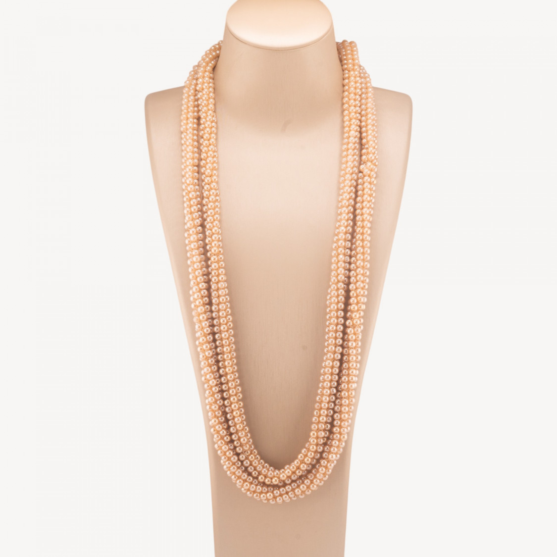 Collana Di Cristalli Sfere Intrecciate 170cm Gold-COLLANE BIJOUX | Worldofjewel.com
