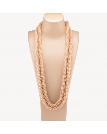 Collana Di Cristalli Sfere Intrecciate 170cm Gold-COLLANE BIJOUX | Worldofjewel.com