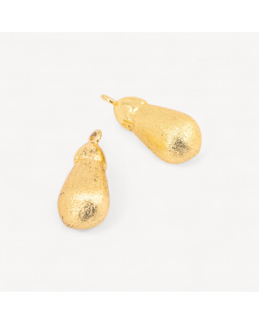 Componente Pendente Di Bronzo Goccia 11x21mm 10pz Dorato-PENDENTIFS ET CHARMES | Worldofjewel.com