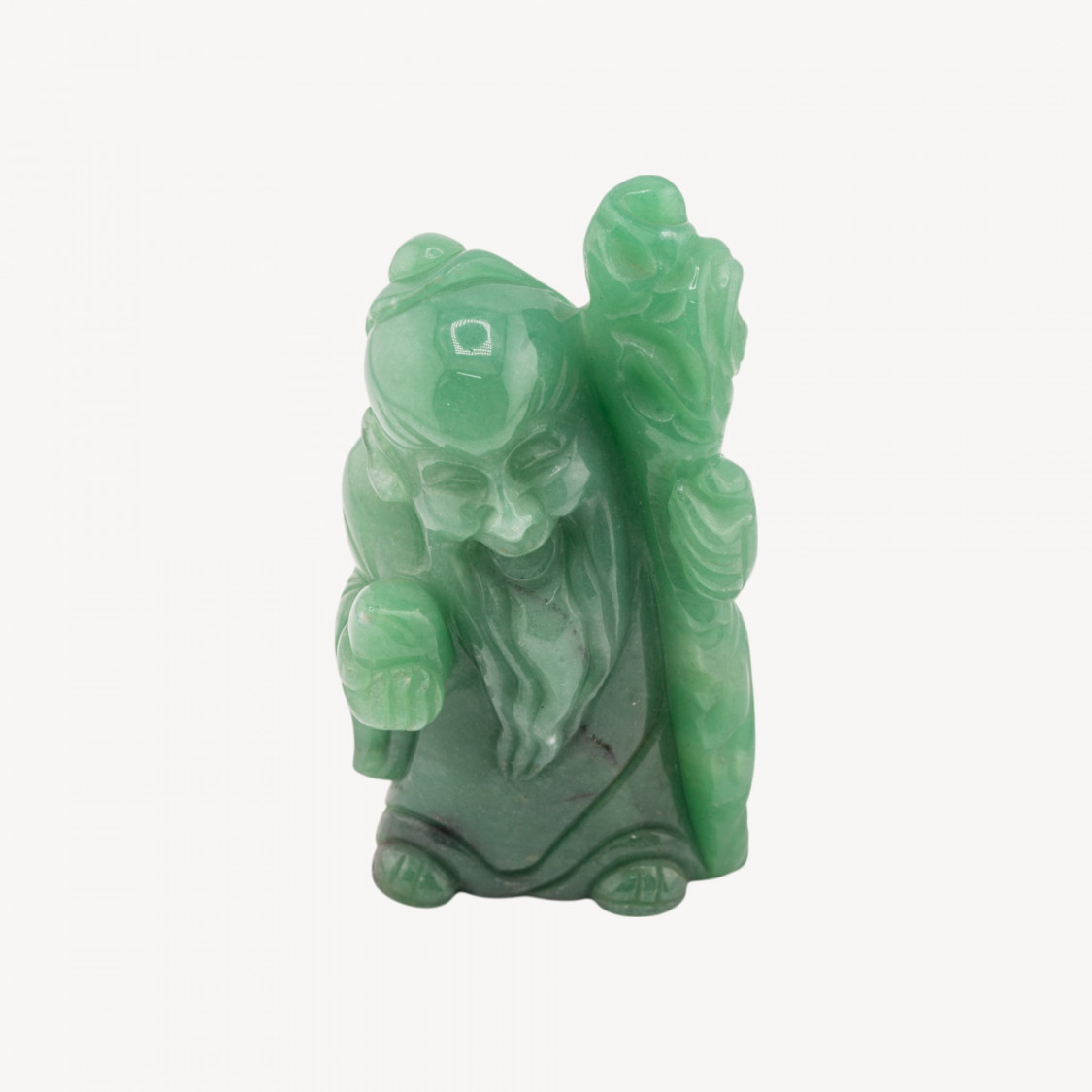 Soprammobile Statua Incise a Mano Buddha Di Pietre Natuali 11x5cm 1pz Avventurina Verde-SCULPTURES ET ORNEMENTS SCULPTÉS À LA MAIN EN PIERRES DURES | Worldofjewel.com