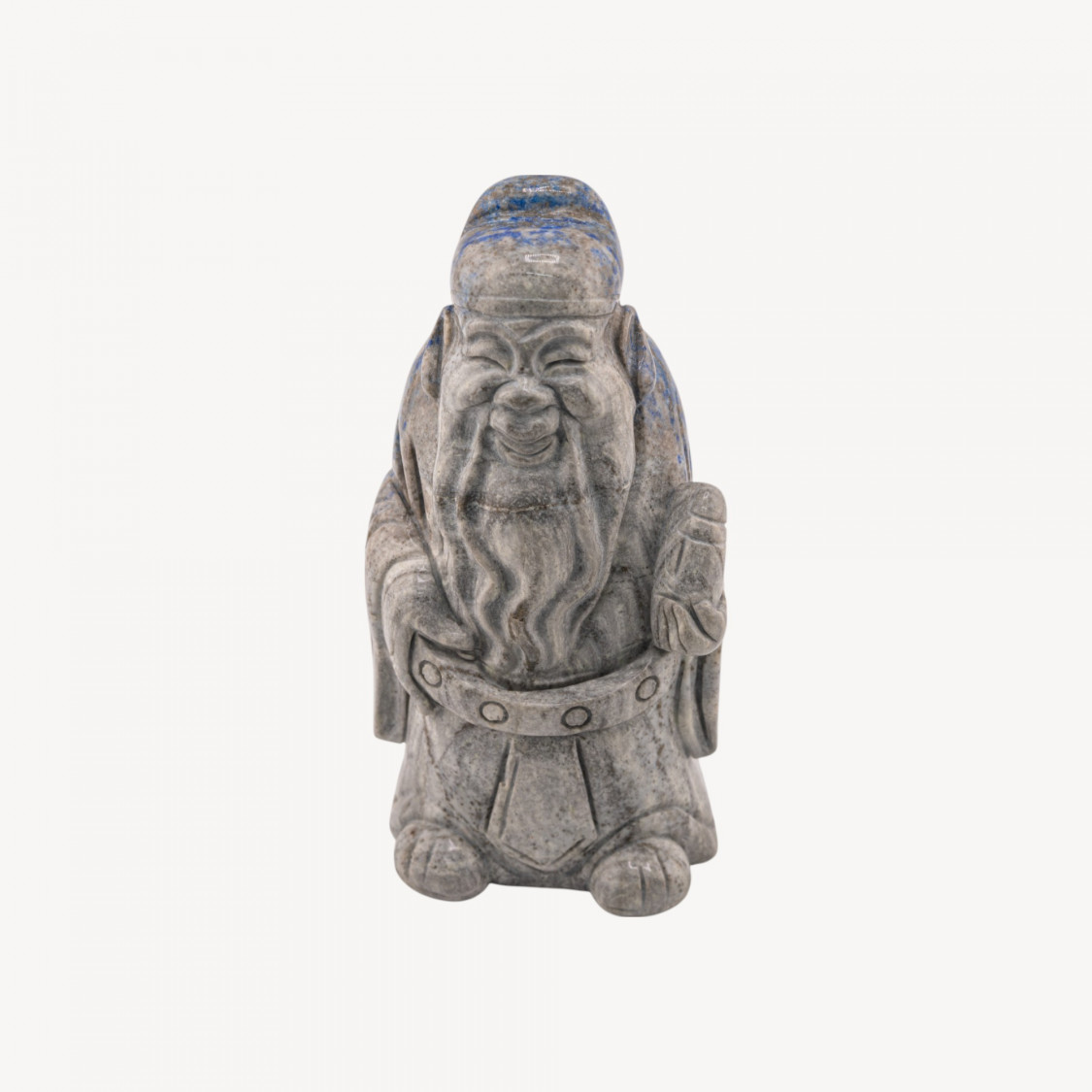 Soprammobile Statua Incise a Mano Buddha Di Pietre Natuali 11x5cm 1pz Lapislazzuli-SCULPTURES ET ORNEMENTS SCULPTÉS À LA MAIN EN PIERRES DURES | Worldofjewel.com