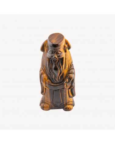 Soprammobile Statua Incise a Mano Buddha Di Pietre Natuali 11x5cm 1pz Occhio Di Tigre-SCULPTURES ET ORNEMENTS SCULPTÉS À LA MAIN EN PIERRES DURES | Worldofjewel.com