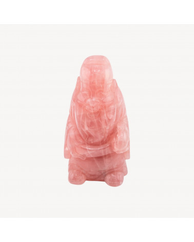 Soprammobile Statua Incise a Mano Buddha Di Pietre Natuali 11x5cm 1pz Quarzo Rosa-SCULPTURES ET ORNEMENTS SCULPTÉS À LA MAIN EN PIERRES DURES | Worldofjewel.com