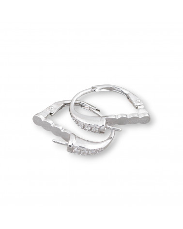 Base Per Orecchini Di Argento 925 Con Zirconi Monachella Chiusa 13x18mm Per Perle Barocche 5 Paia Rodiato-Βάσεις για σκουλαρίκια από ασήμι 925 | Worldofjewel.com