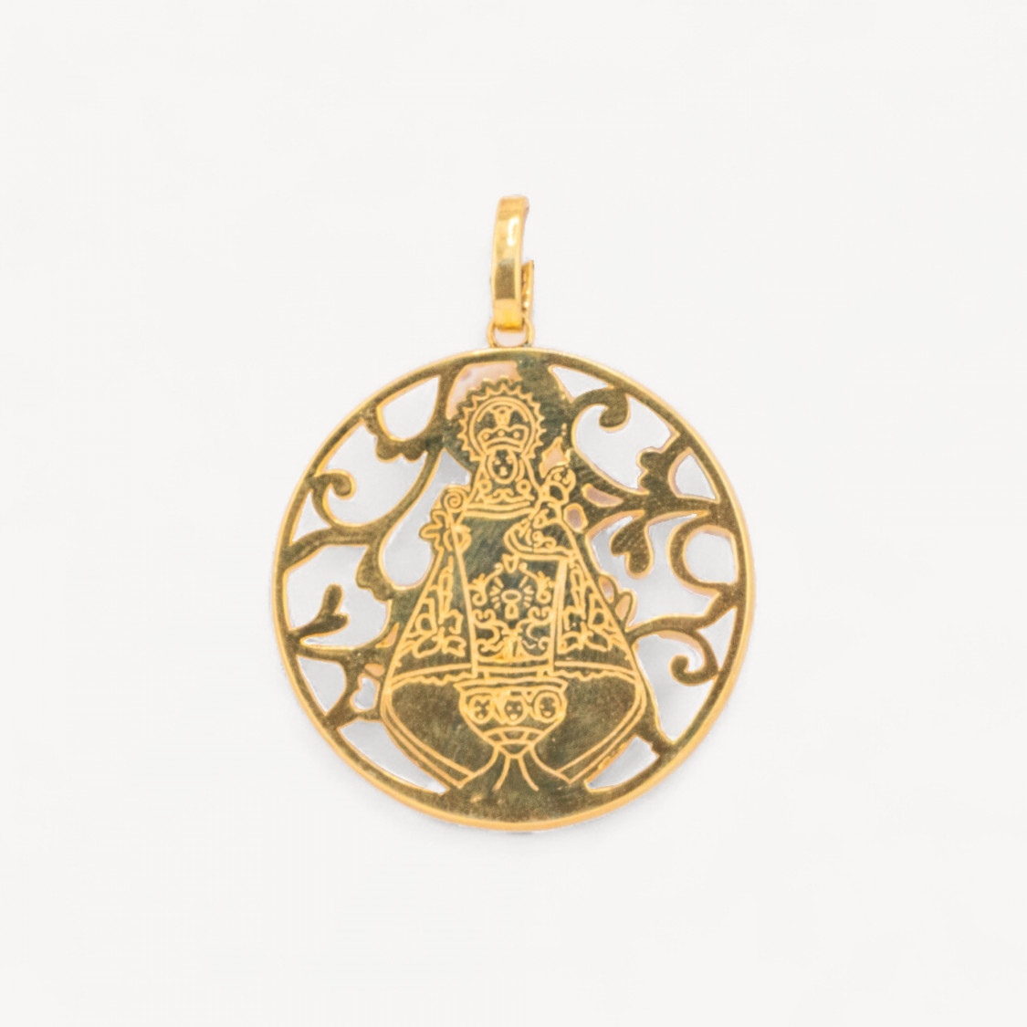 Anhänger aus 925er Sterlingsilber mit Perlmutt, 36 x 48 mm-SILBER 925 DESIGN ITALIEN | Worldofjewel.com