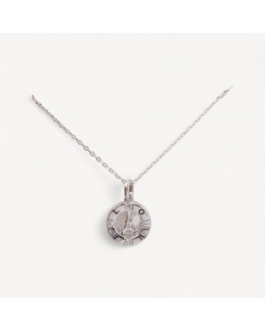 Collana Di Argento 925 Con Pendente Collezione Luna Parigi Rodiata-COLLECTION LUNE | Worldofjewel.com