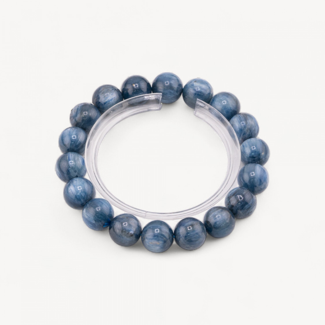 Bracciale Di Cianite Naturale 11mm-HARTE STEINE | Worldofjewel.com