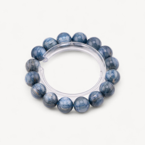 Pulsera de cianita natural de 13 mm