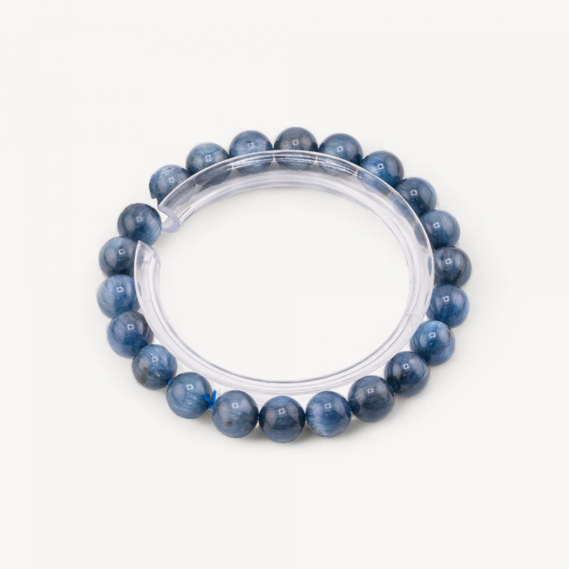 8mm Natural Kyanite Bracelet-HARD STONES | Worldofjewel.com