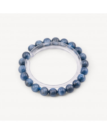 Bracciale Di Cianite Naturale 8mm-HARD STONES | Worldofjewel.com
