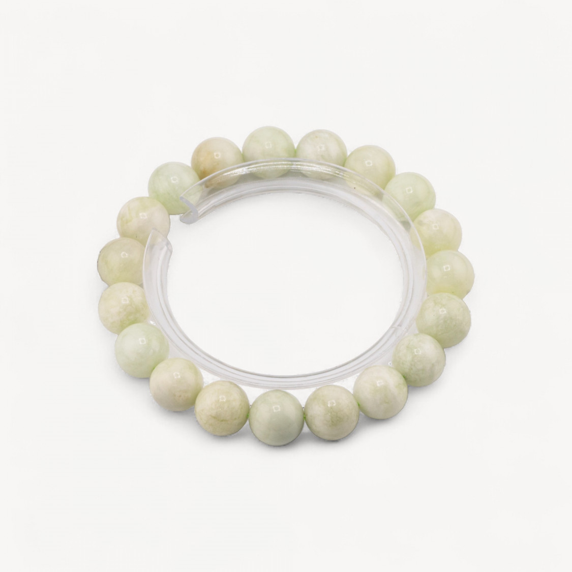 10mm Natural Canadian Jade Bracelet-HARD STONES | Worldofjewel.com