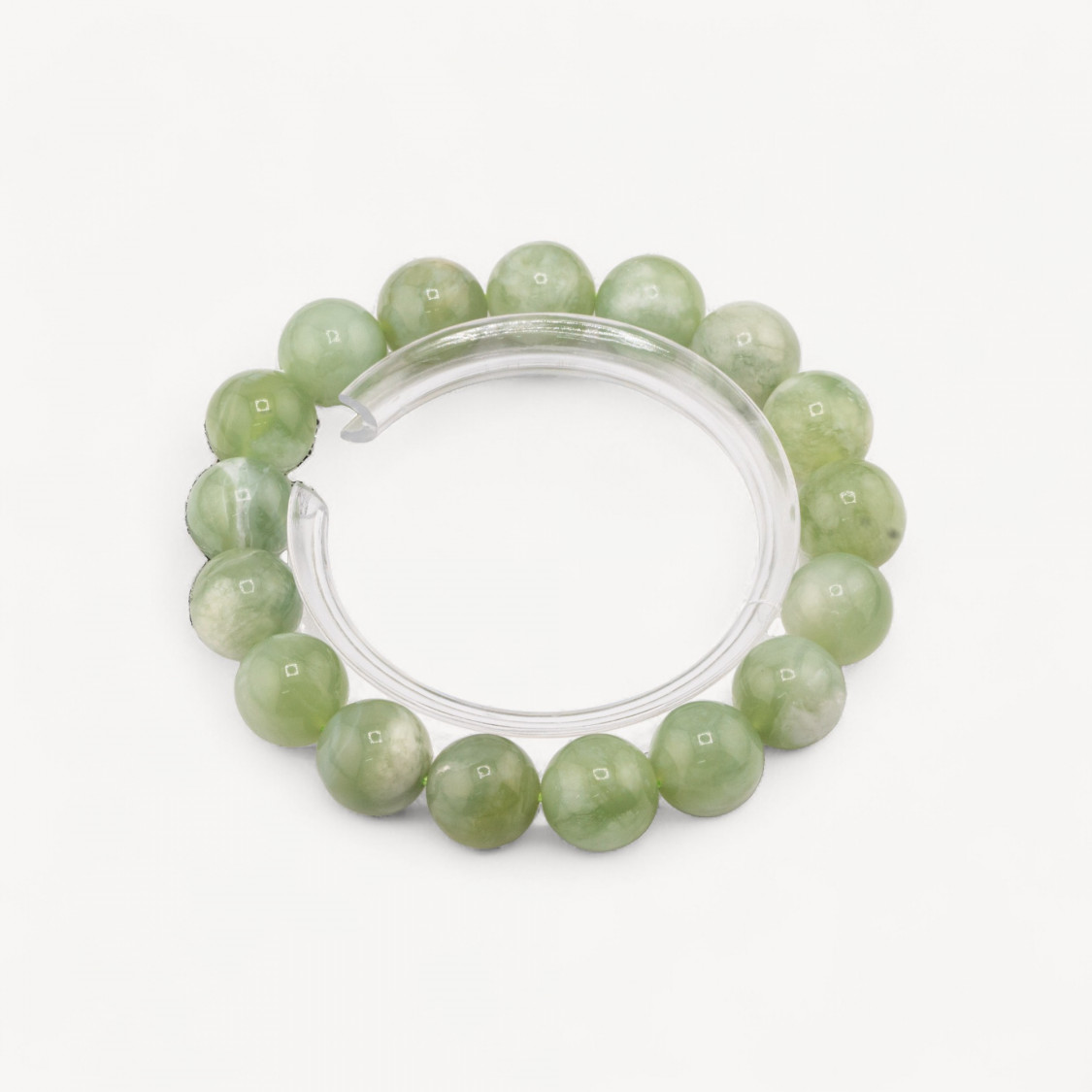 Bracciale Di Giada Canadese Naturale 13mm-PIEDRAS DURAS | Worldofjewel.com