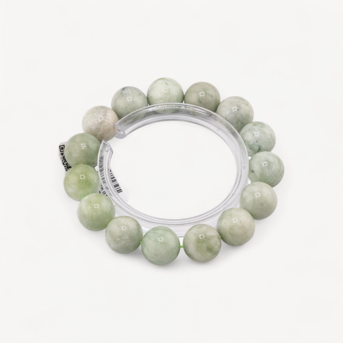 14 mm Armband aus kanadischer Naturjade-HARTE STEINE | Worldofjewel.com